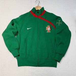 Vintage Nike Portugal Track Jacket Full Zipper Green-Red Women’s Size M - 56323